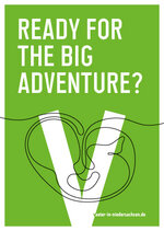 Postkartenmotiv Bereit für das große Abenteuer? (englisch)