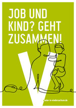 Postkartenmotiv Job und Kind? Geht zusammen!