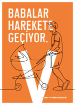 Postkartenmotiv Väter starten durch! (türkisch)