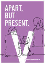 Postkartenmotiv Getrennt, aber präsent (englisch) Nds. Sozialministerium